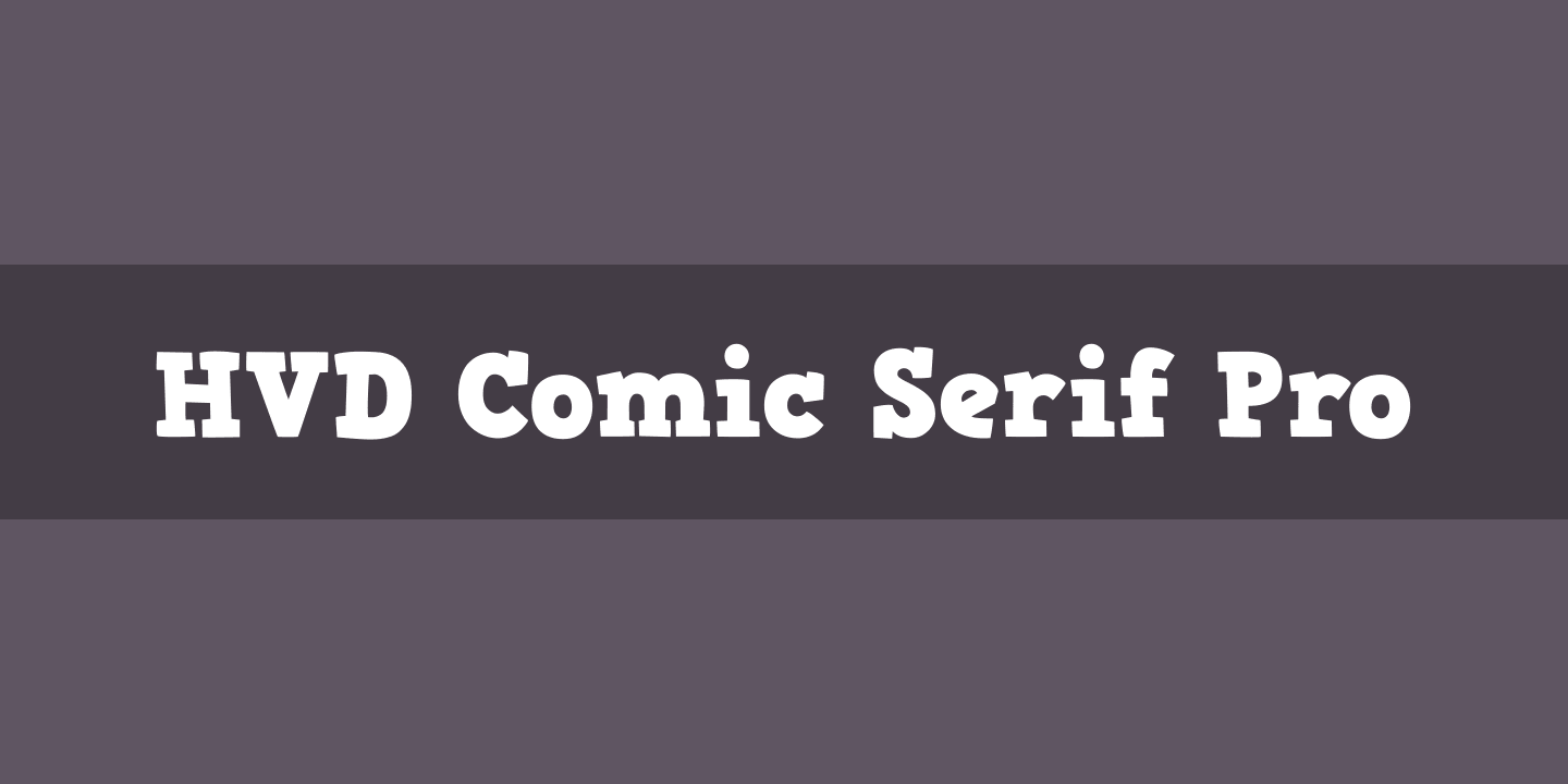 HVD Comic Serif Pro Font preview